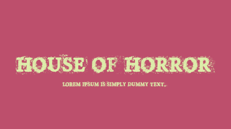 House of Horror Font
