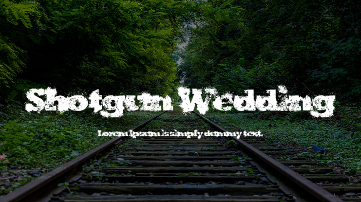 Shotgun Wedding Font
