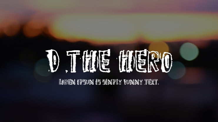 D the hero Font