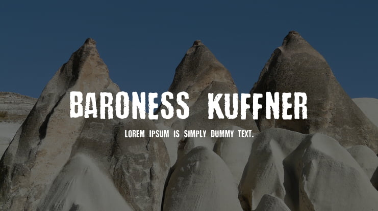 Baroness Kuffner Font