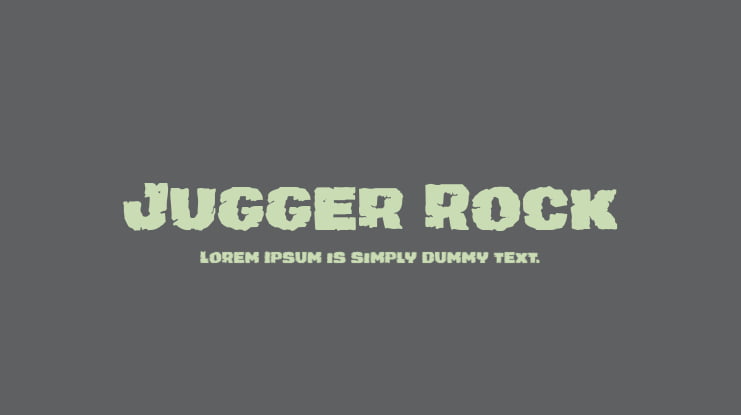 Jugger Rock Font Family