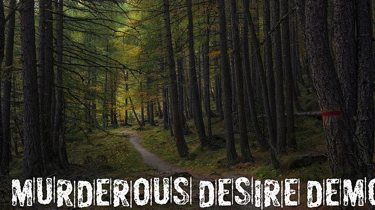 Murderous Desire DEMO Font