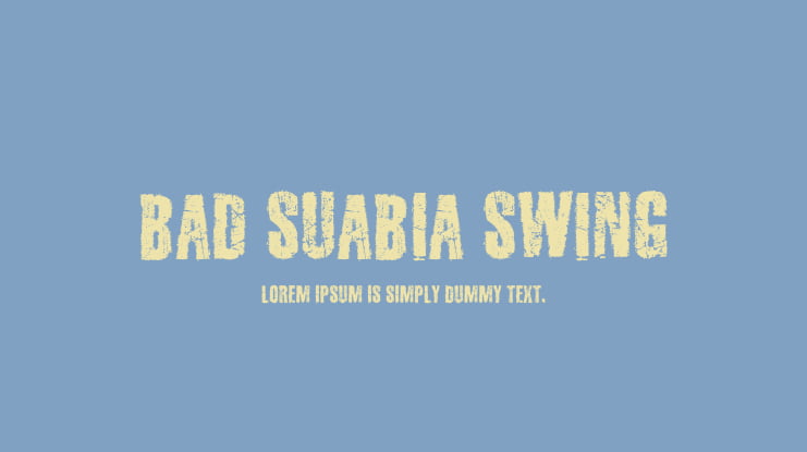 Bad Suabia Swing Font