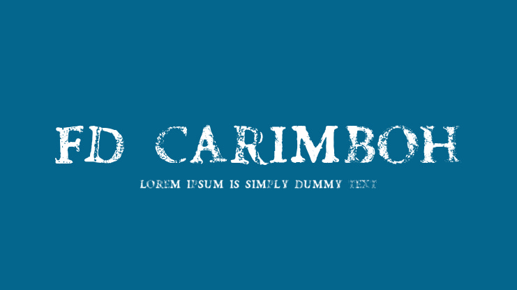 FD Carimboh Font