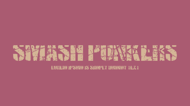SMASH PUNKERS Font