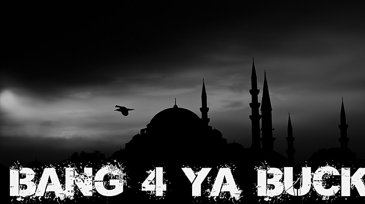 Bang 4 Ya Buck Font
