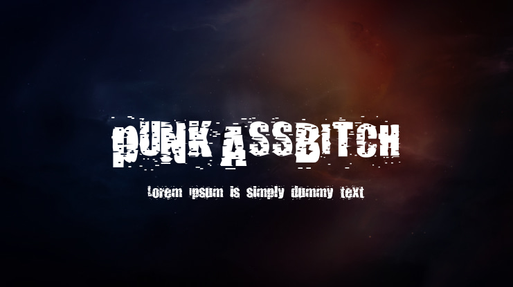 pUNKASSBITCH Font
