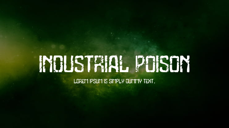 Industrial Poison Font