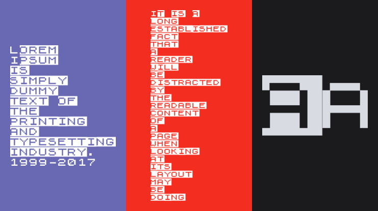 ZX81+Spectrum Font Family