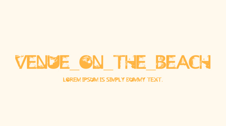 Venue_on_the_Beach Font