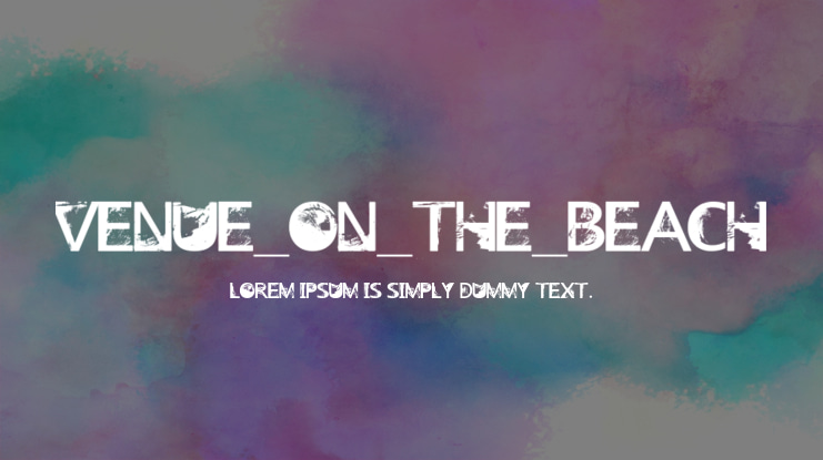 Venue_on_the_Beach Font