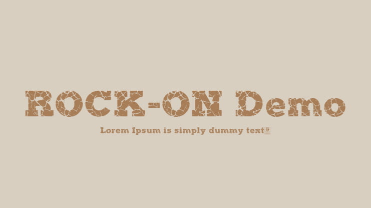 ROCK-ON Demo Font Family