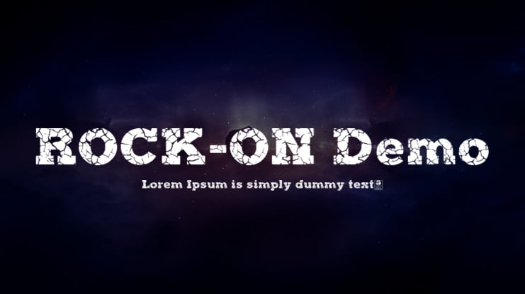 ROCK-ON Demo Font Family