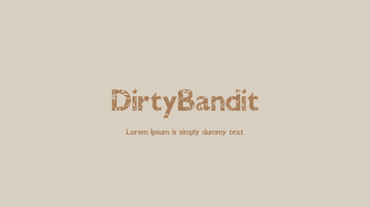 DirtyBandit Font