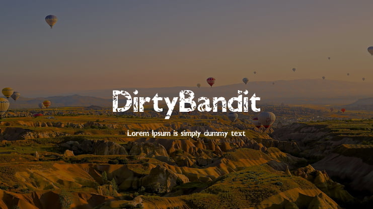 DirtyBandit Font