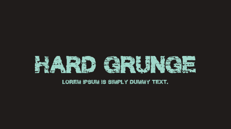 Hard Grunge Font