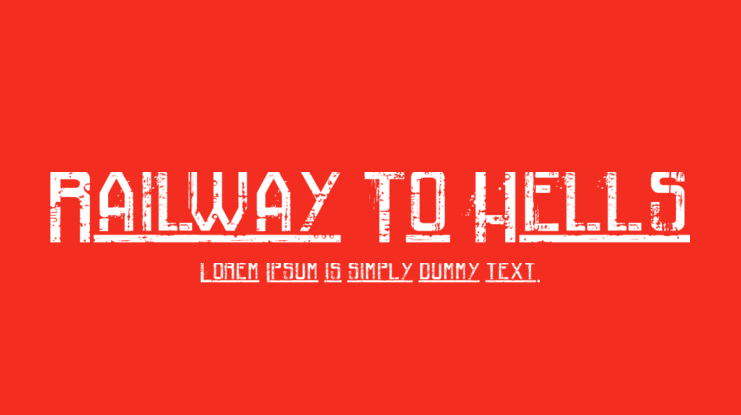 Railway To Hells Font