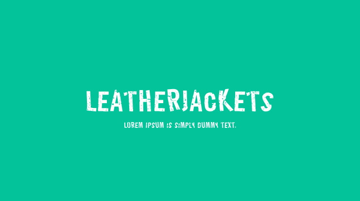 LeatherJackets Font