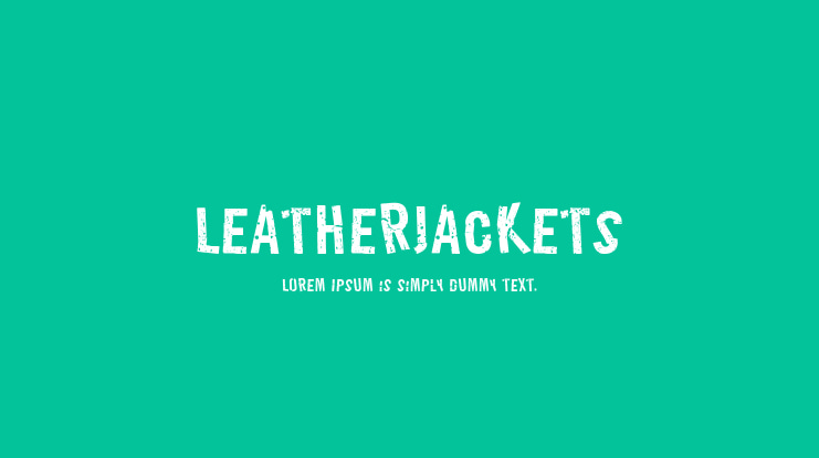 LeatherJackets Font