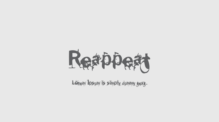Reappeat Font
