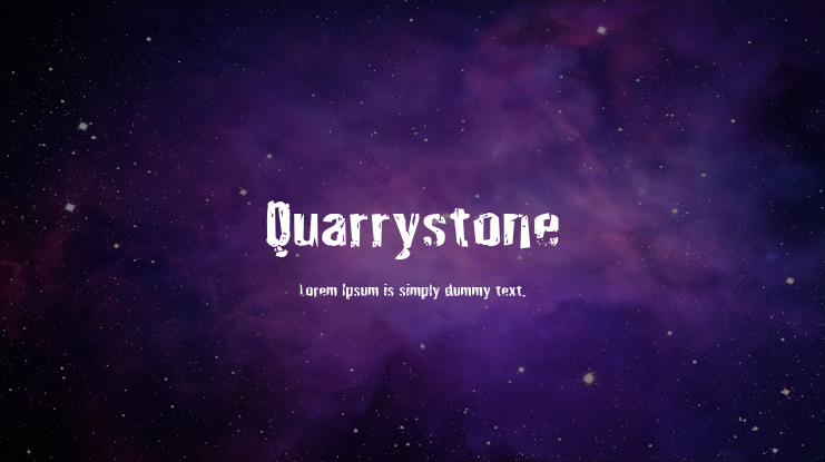 Quarrystone Font Family