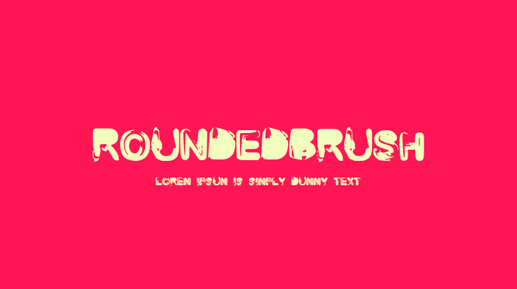RoundedBrush Font