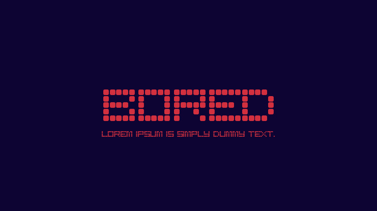 Bored Font