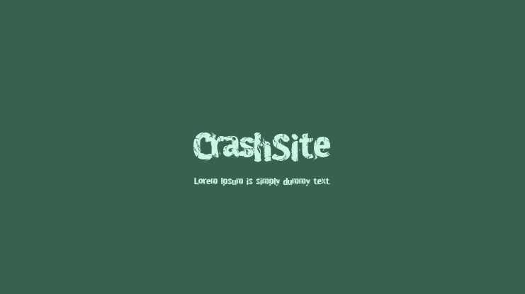 CrashSite Font