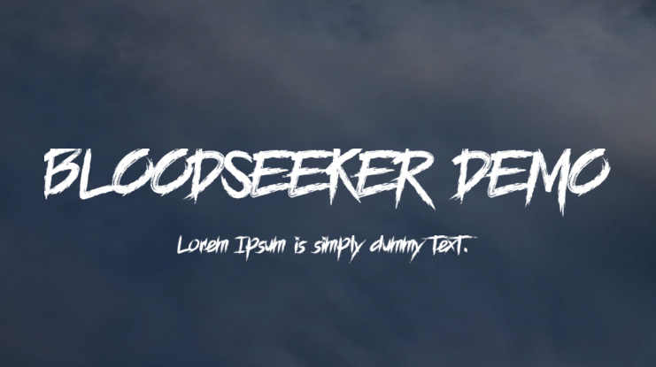 BLOODSEEKER DEMO Font