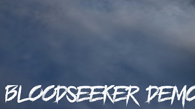 BLOODSEEKER DEMO Font