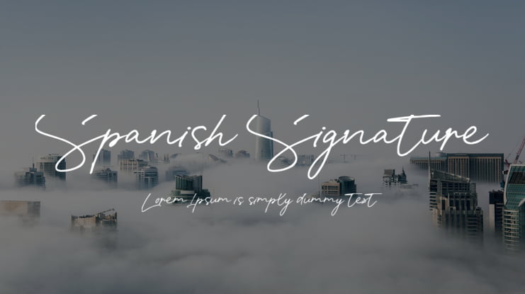 Spanish Signature Font Family