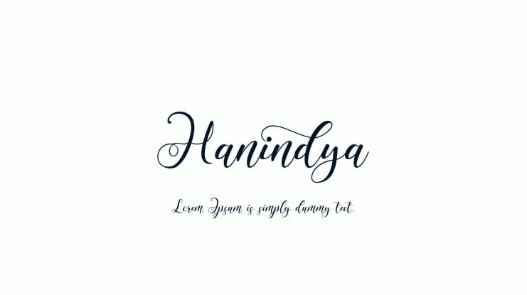 Hanindya Font