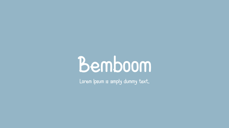 Bemboom Font Family