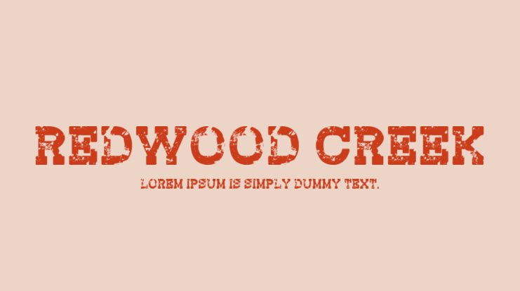 Redwood Creek Font