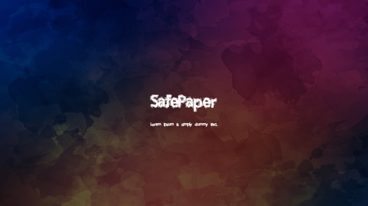 SafePaper Font