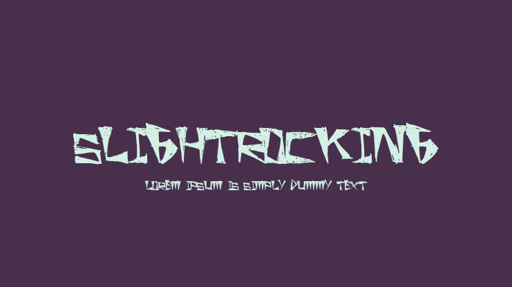 SlightRocking Font