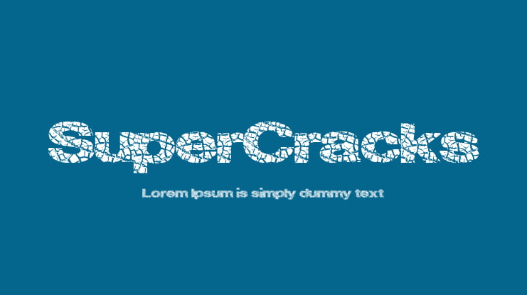 SuperCracks Font