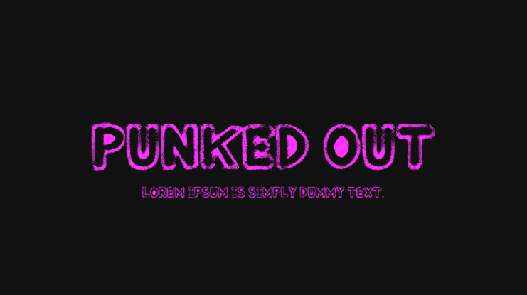 Punked Out Font