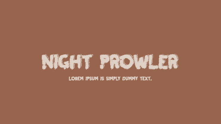 Night Prowler Font