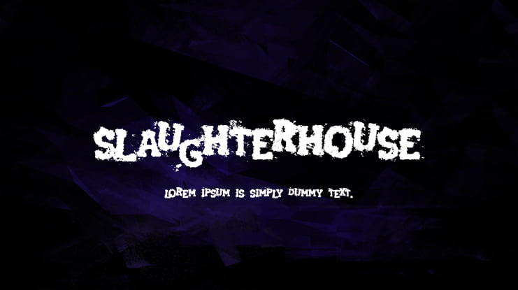 Slaughterhouse Font