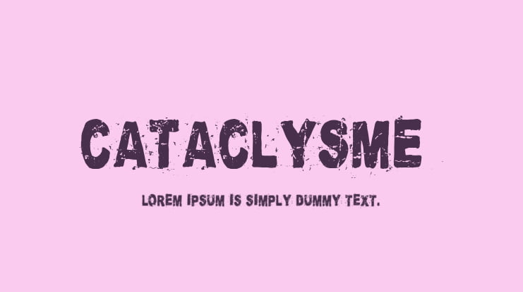 Cataclysme Font