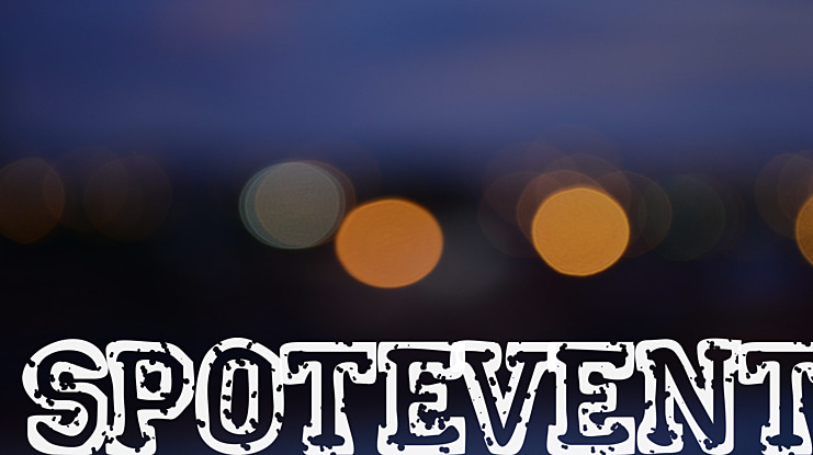 SpotEvent Font
