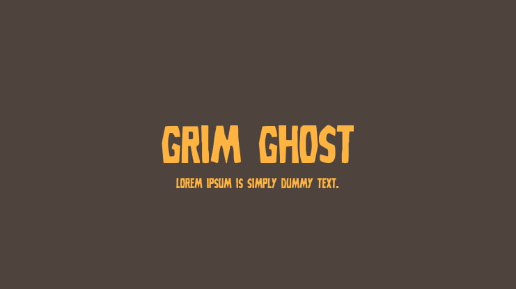 Grim Ghost Font Family