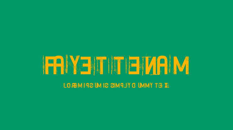 Fayettenam Font