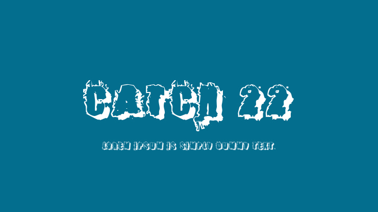 Catch 22 Font