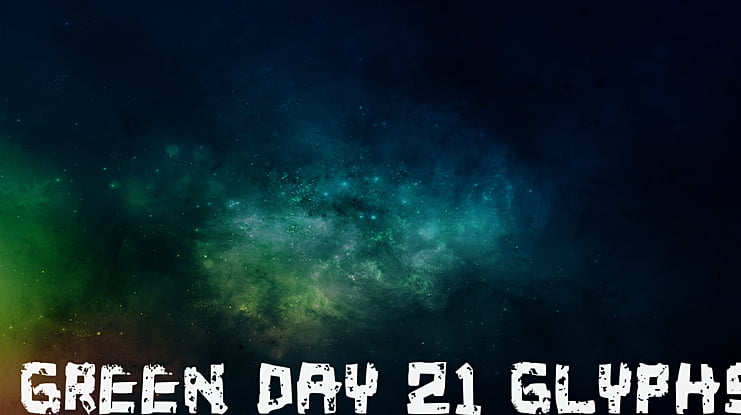 Green_Day_21_Glyphs Font