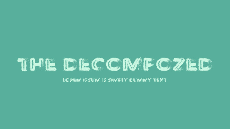 The Decompozed Font