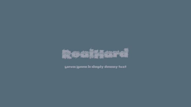 RealHard Font