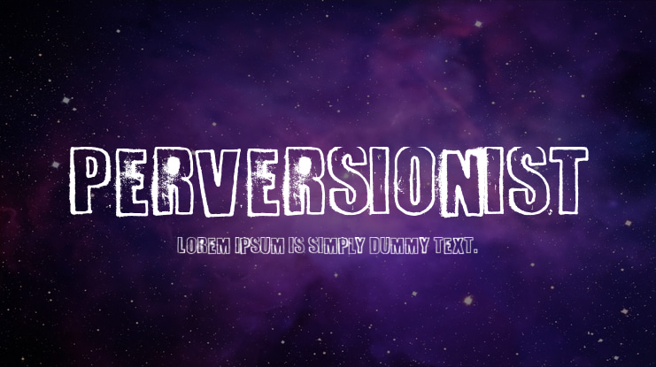 Perversionist Font