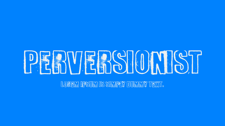 Perversionist Font